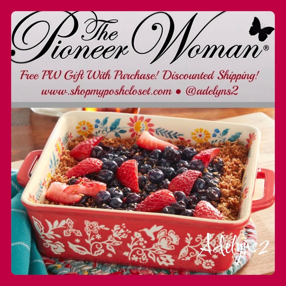 🌺🍥 New Pioneer Woman Mazie 8x8 Square Ceramic Baking Pan - Picture 1 of 6